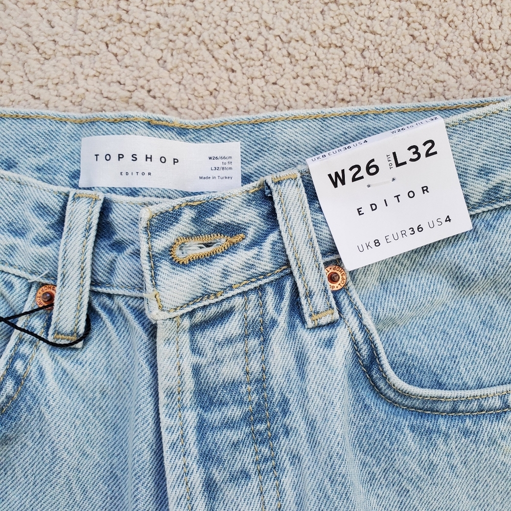 Topshop Editor Jeans in Bleach - Picture 7 of 8